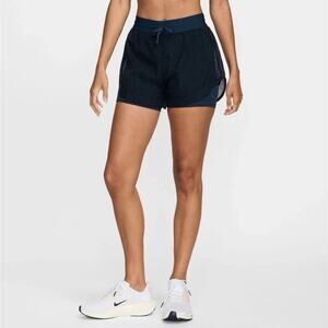 NWT Nike Women's Running Division Dri-FIT Mid-Rise 3" 2-in-1 Running Shorts - S